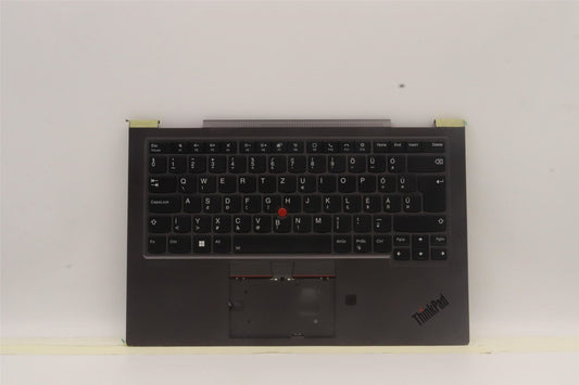 Lenovo Yoga X1 5th Keyboard Palmrest Top Cover German Grey 5M10Z37098