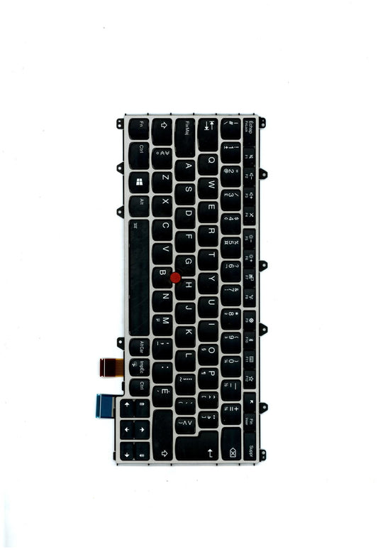 Genuine Lenovo Yoga 370 Keyboard Canadian French Silver Backlit 01EN429 01AV718