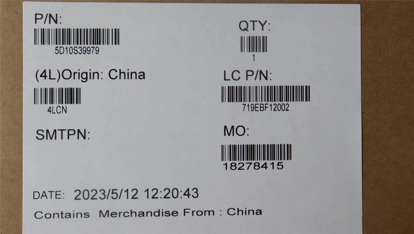 Lenovo LCD module L83BY touch 5D10S39979