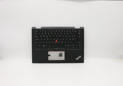 Lenovo Yoga X390 Tastatur-Handballenauflage, obere Abdeckung, Schweizer Schwarz, 02HL656