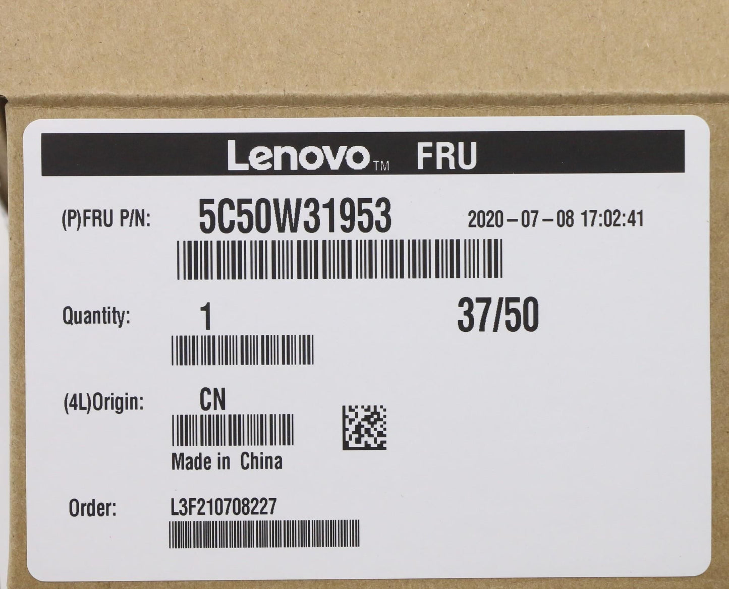 Lenovo CARDPOP DP to port punch out Card USB-C USB Board 5C50W31953