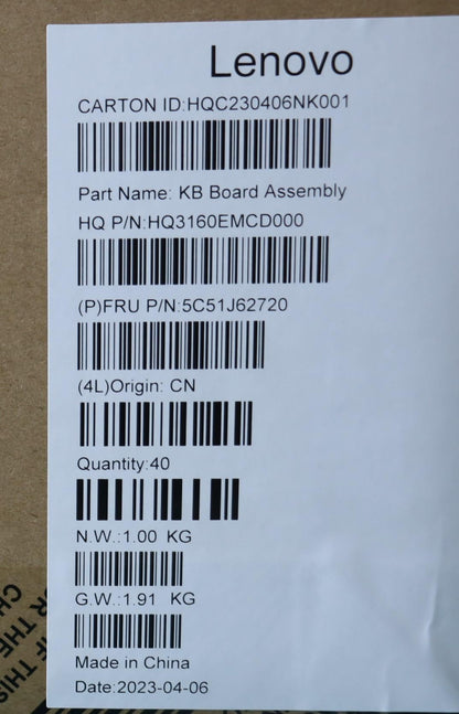 Lenovo Chromebook 100e Gen4 USB-A Daughter Board 5C51J62720