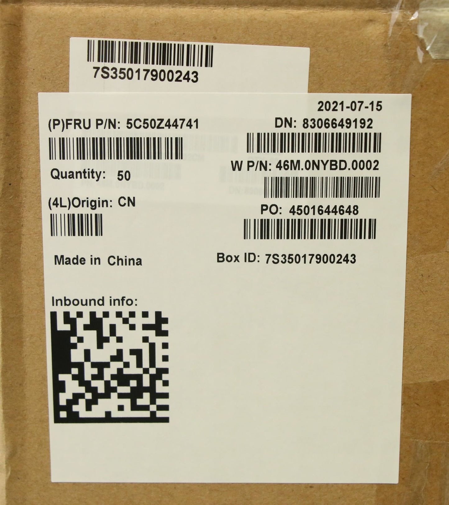 Lenovo FRU Sub Card SIM board 300W GEN3 5C50Z44741