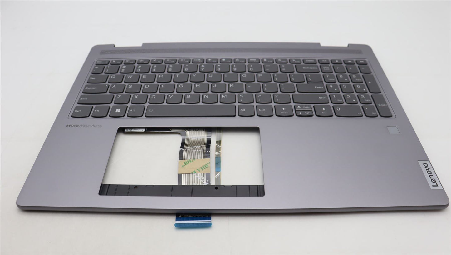 Lenovo Yoga 7 16IRL8 Keyboard Palmrest Top Cover US Arctic Grey 5CB1L31922