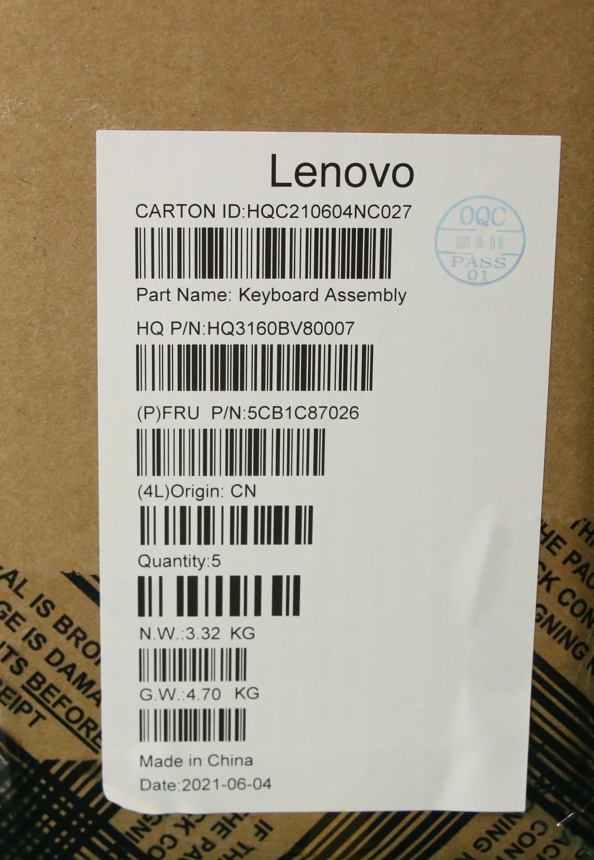 Lenovo IdeaPad 5 16IHU6 Palmrest Cover Touchpad Keyboard Greek Grey 5CB1C87026