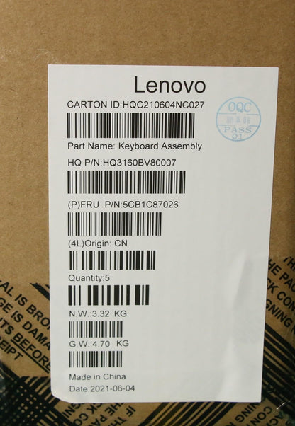 Lenovo IdeaPad 5 16IHU6 Palmrest Cover Touchpad Keyboard Greek Grey 5CB1C87026