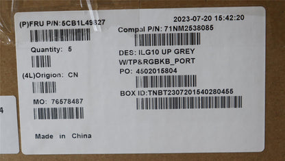 Lenovo Upper Case ASM_POR C 82XV RGB 5CB1L49827