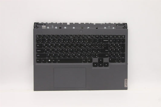 Lenovo 5 16ITH6H Palmrest Cover Touchpad Keyboard Arabic Slate Grey 5CB1D05228