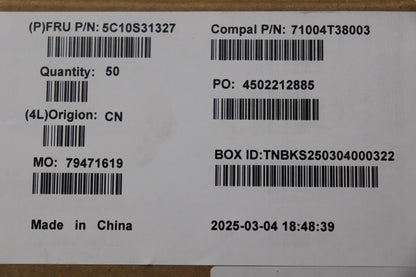 Lenovo C 83KF Battery Cable 5C10S31327
