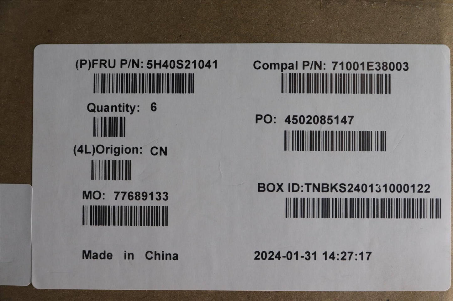 Lenovo Thermal Module C 83FD FCN_FCN 5H40S21041