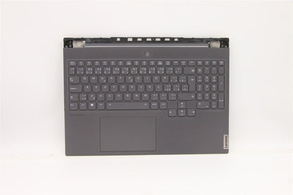 Lenovo Legion 7-16ITHg6 Keyboard Palmrest Top Cover Czech Grey 5CB1D05141