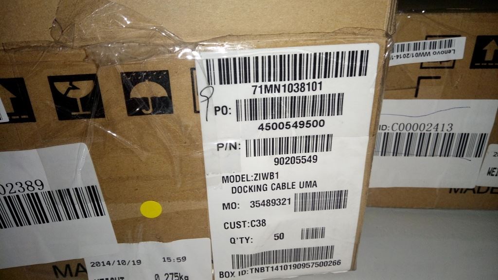 Lenovo B51-80 B50-80 Docking Cable Black 90205549