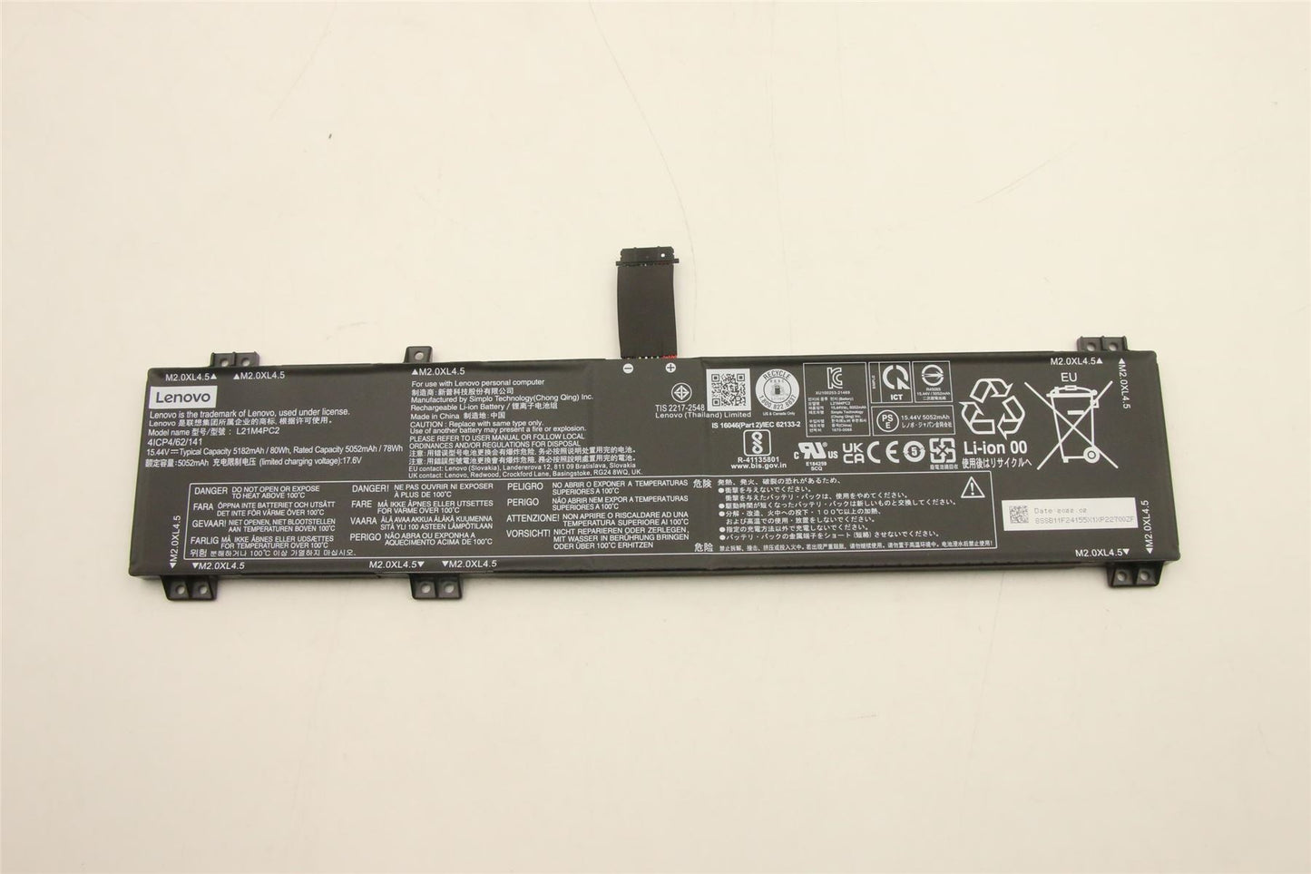 Lenovo Legion 5 Pro 16IAH7H 5 Pro 16ARH7H 5 Pro 16ARH7 Battery 5B11F24148