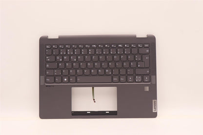 Lenovo Flex 5 14ALC7 Tastatur-Handballenauflage, obere Abdeckung, Deutsch, Grau, Hintergrundbeleuchtung, 5CB1H71435