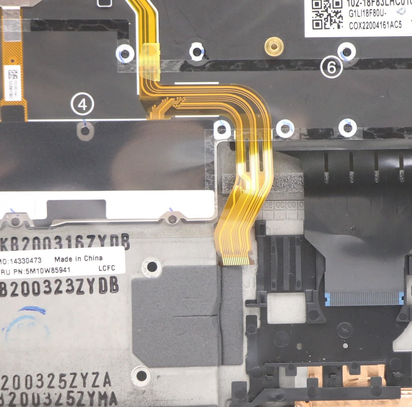 Lenovo Carbon X1 7. Tastatur-Handballenauflage, obere Abdeckung, Chinesisch, Schwarz, 5M10W85941