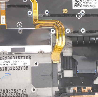 Lenovo Carbon X1 7. Tastatur-Handballenauflage, obere Abdeckung, Chinesisch, Schwarz, 5M10W85941