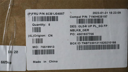 Lenovo UpperCaseASM_GER C82SD PLSG FPNBL 5CB1J04857