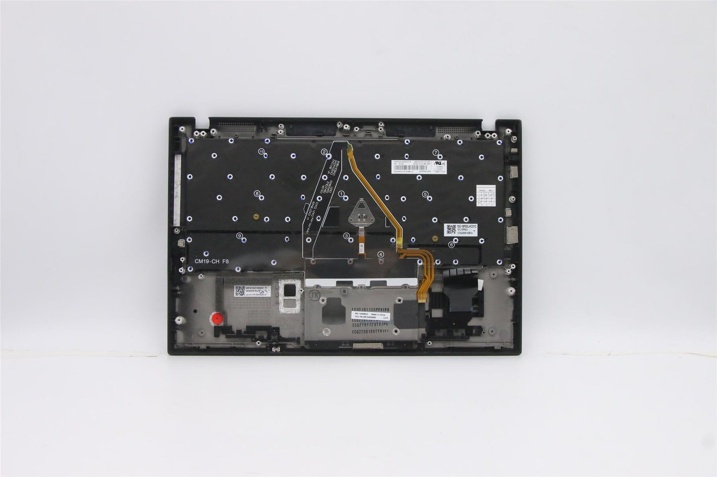 Lenovo ThinkPad X1 7th Gen Keyboard Palmrest Top Cover Korean 5M10W85895