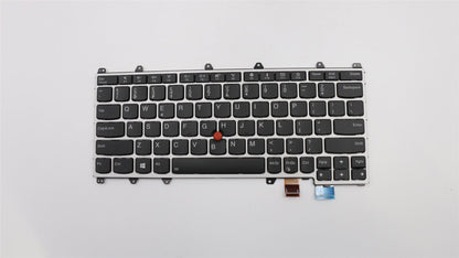 Genuine Lenovo ThinkPad Yoga 370 Keyboard Lithuanian Silver Backlit 01EN466