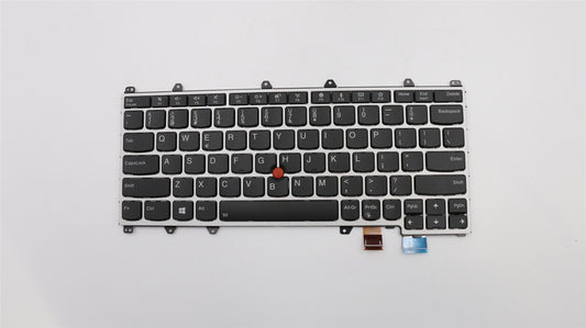 Genuine Lenovo ThinkPad Yoga 370 Keyboard Lithuanian Silver Backlit 01EN466