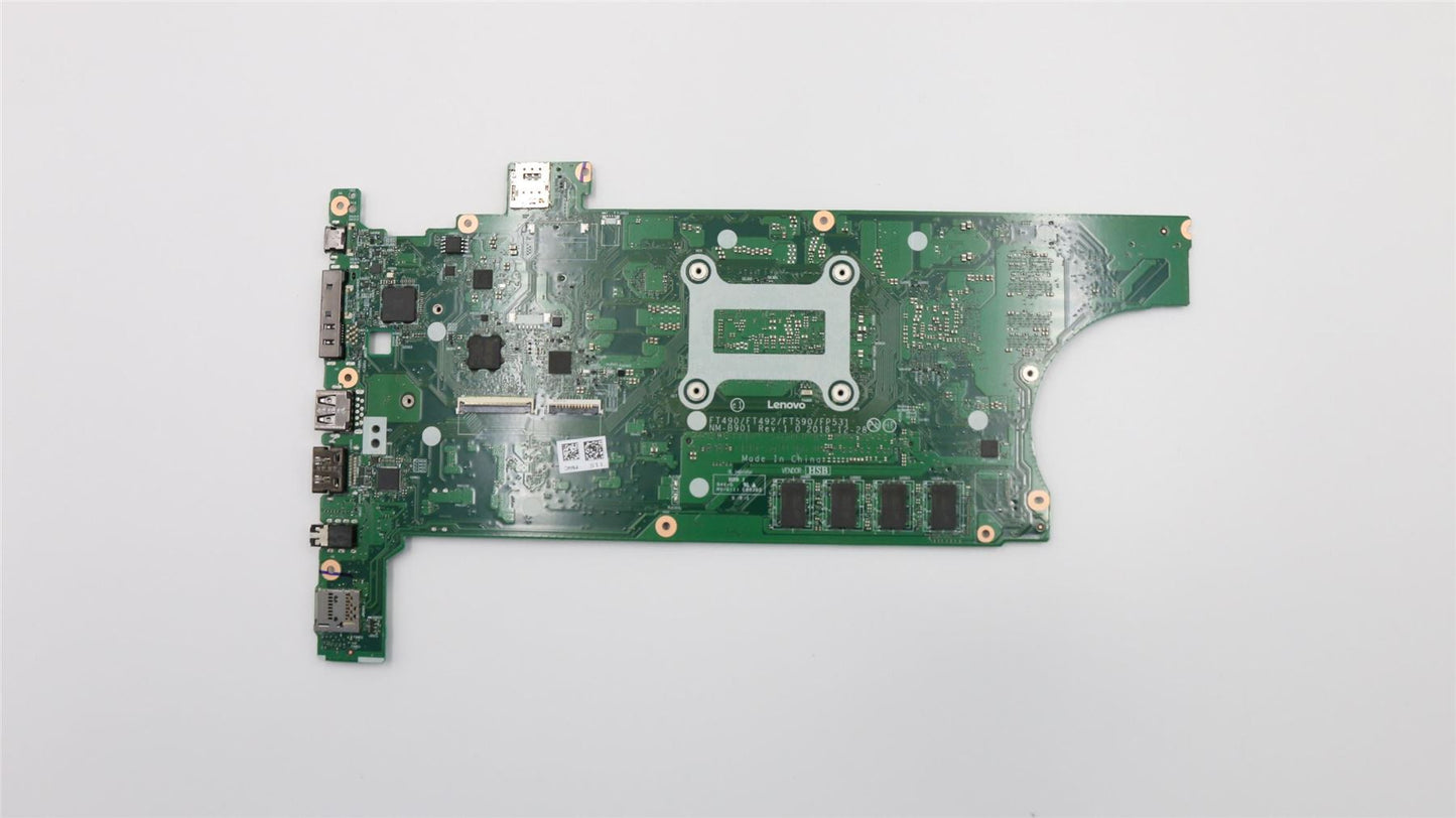 Lenovo ThinkPad T590 T490 Motherboard Mainboard DIS intelI78665U 8G 01YT416