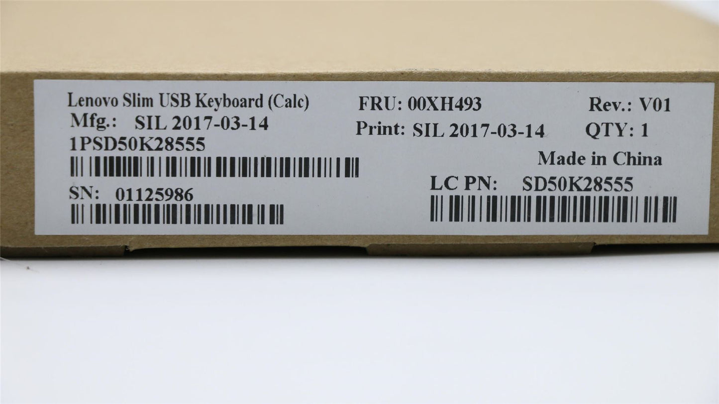 Lenovo ThinkStation 92z 72 P300 P310 P410 P510 P910 USB Wired Keyboard 00XH493