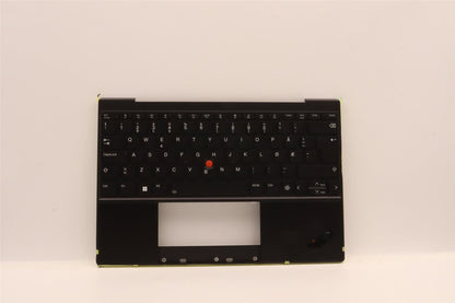 Lenovo ThinkPad Z13 Gen 1 Keyboard Palmrest Top Cover Norwegian Black 5M11H94944