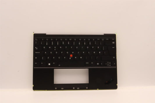 Lenovo ThinkPad Z13 Gen 1 Keyboard Palmrest Top Cover Norwegian Black 5M11H94944