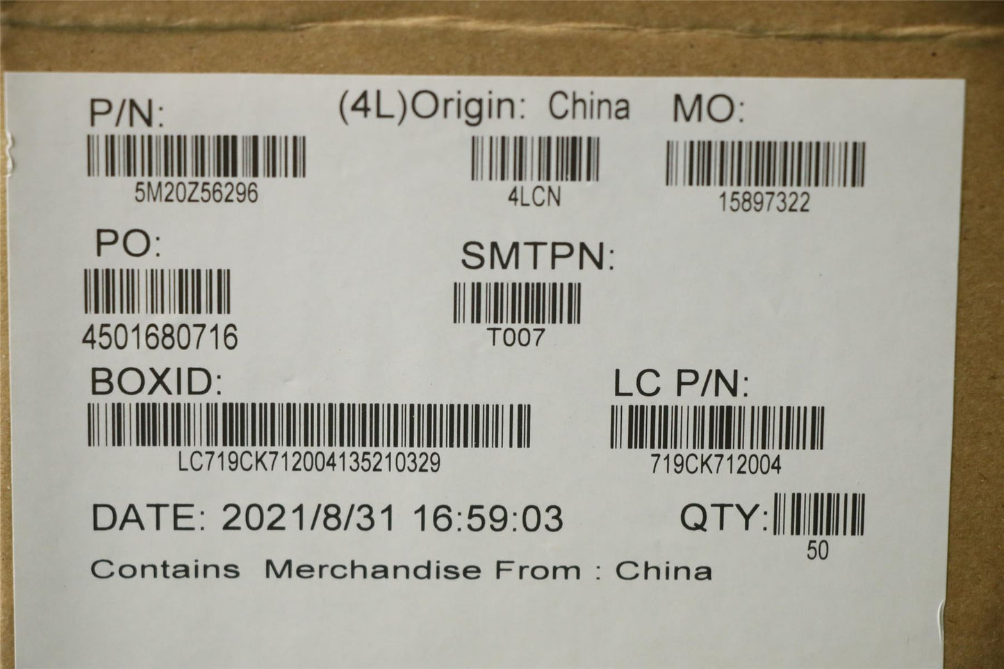 Lenovo 5M20Z56296 MECHANICAL FRU 500E_G3_DUMMY_PEN