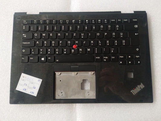 Lenovo Yoga X1 2nd Gen Keyboard Palmrest Top Cover Hungarian Black 01HY816