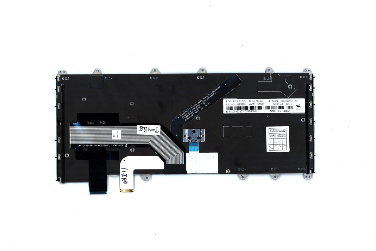 Lenovo Yoga 370 Keyboard German Black Backlit 01EN398