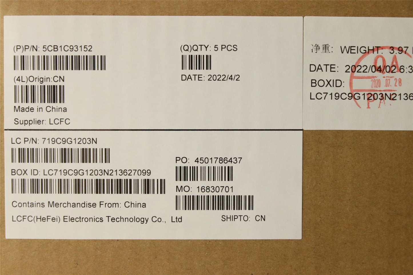 Lenovo Upper Case ASM_SWS L82JSSGw/RGBWRF 5CB1C93152
