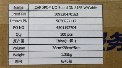 Lenovo IdeaPad 330S-15ARR USB Card Reader Power Button Board 5C50R27417