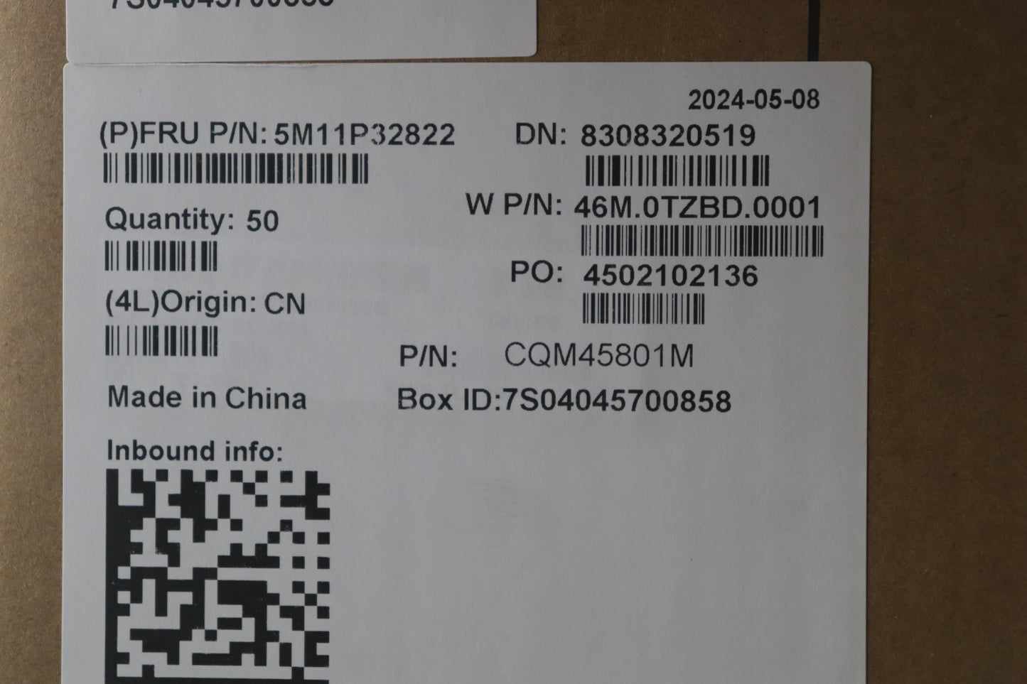 Lenovo MECH_ASM FRU w/ assembly_BK Fingerprint FPR Bracket Board 5M11P32822