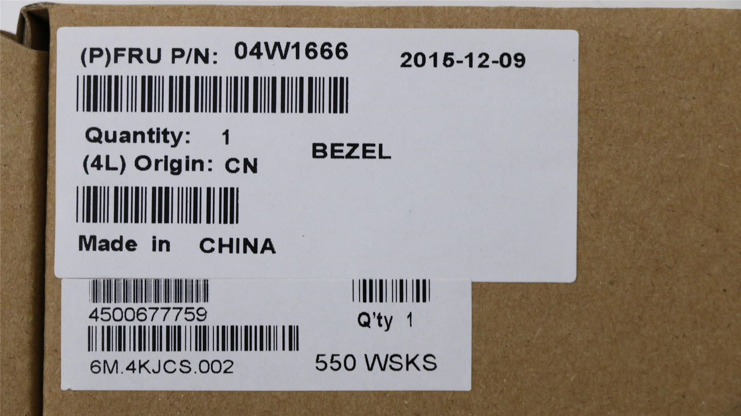 Lenovo FRU LCD ButtonBzl ASM w/o FP 04W1666