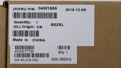Lenovo FRU LCD ButtonBzl ASM w/o FP 04W1666