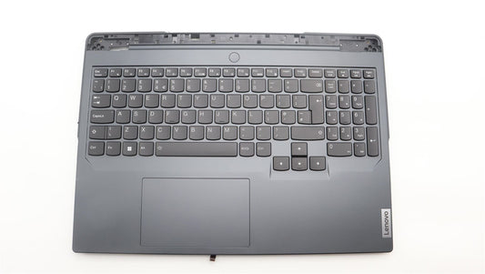 Lenovo Legion 5 16ARX8 Palmrest Cover Touchpad Keyboard UK Onyx Grey 5CB1L54655
