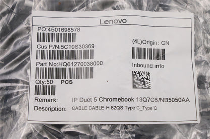 Lenovo 5C10S30369 CABLE H 82QS Type C_Type C