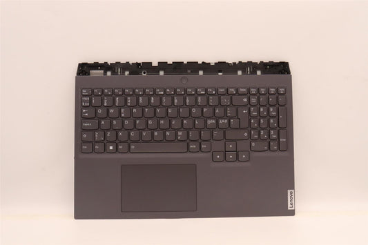 Lenovo 5 16ARH7H Palmrest Cover Touchpad Keyboard Nordic Slate Grey 5CB1H71019