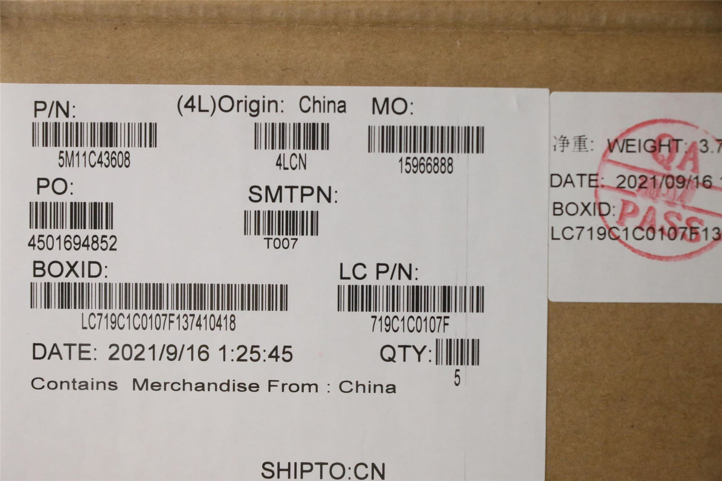 Lenovo MECH_ASM KB C EUROENG BKLT(PMX)PT US BK 5M11C43608