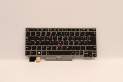Lenovo ThinkPad L13 2 Keyboard Danish Silver Backlit 5N20V43480