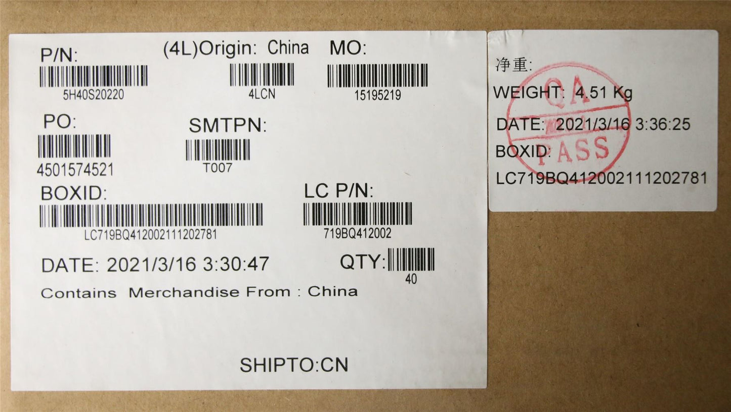 Lenovo Heatsink L 82H7 WEIHONG DIS 5H40S20220