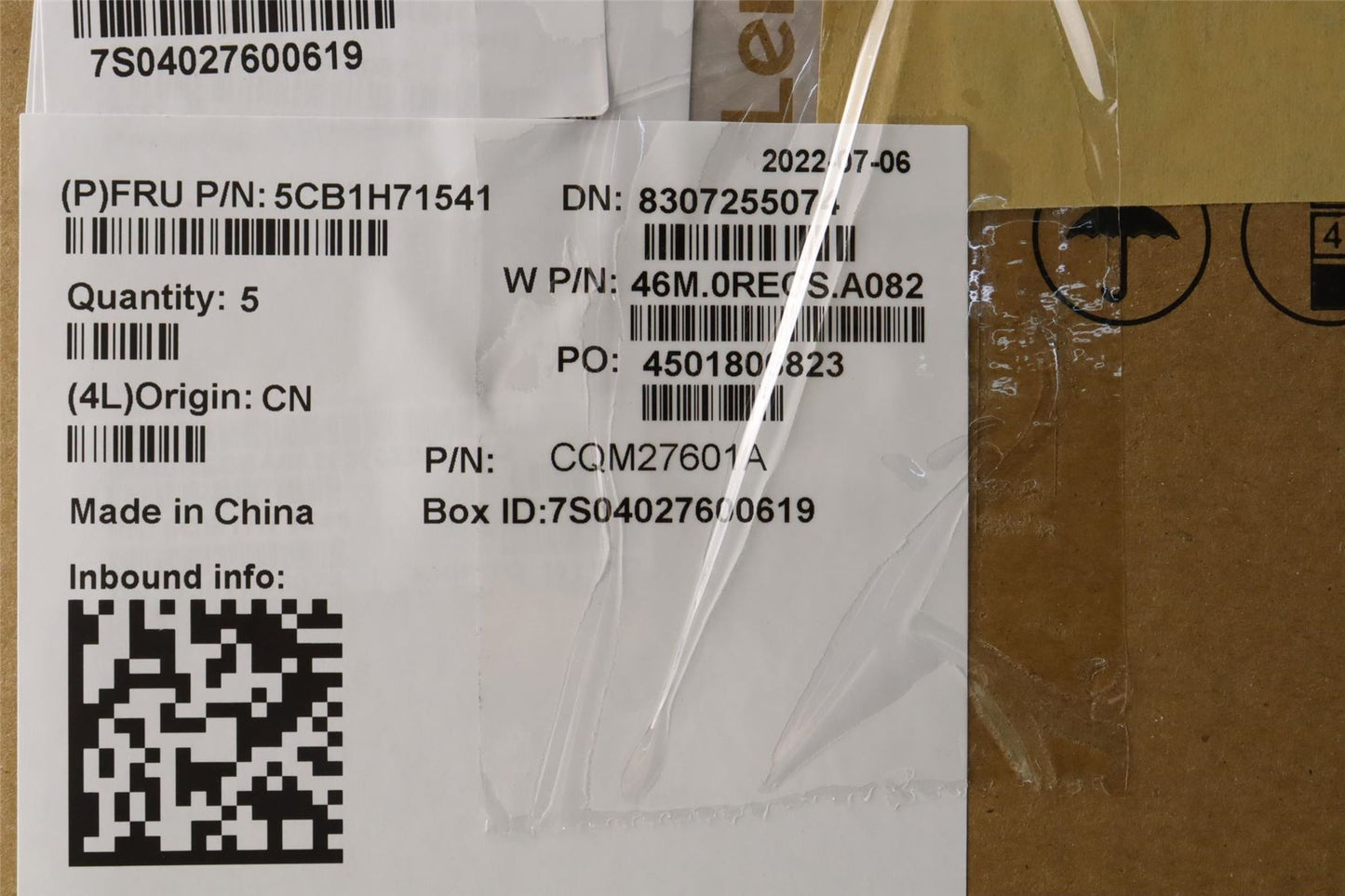 Lenovo Upper Case ASM_LA SPA W 82R9 CG BL 5CB1H71541