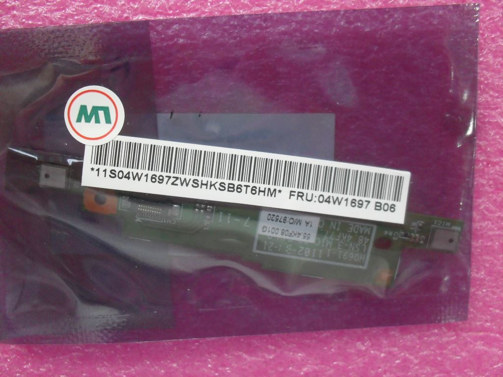 Lenovo FRU Sub Card Microphone Board 04W1697