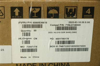 Lenovo SHIELD DIMM SHIELDING C 82S9 5S60S36610