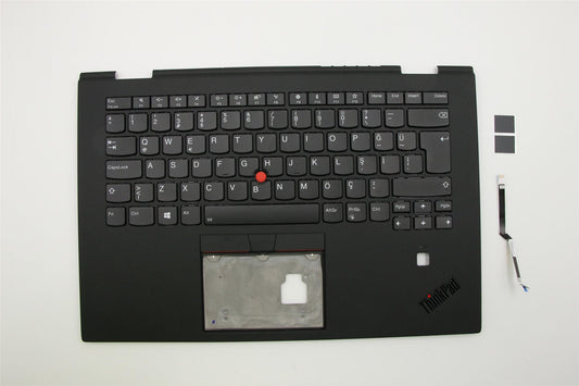 Lenovo Yoga X1 3rd Gen Keyboard Palmrest Top Cover Turkish Black Backlit 01LX813