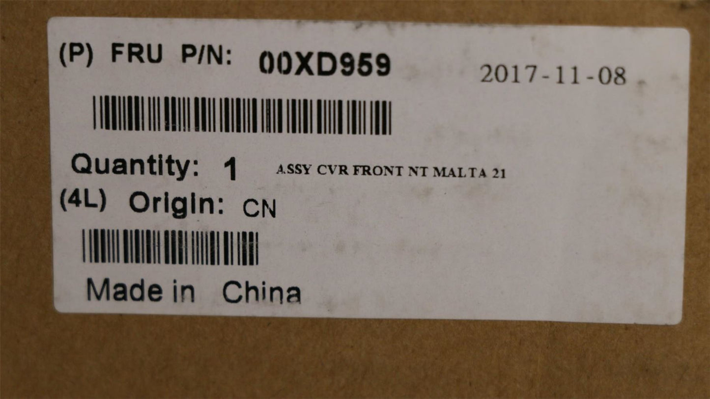 Lenovo MECH_ASM ASSY_CVR_FRONT_NT_M800z_21 00XD959