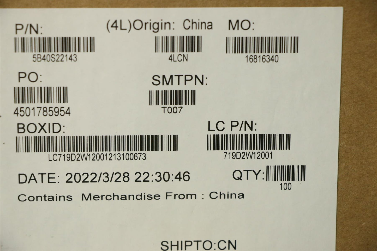 Lenovo BRACKET Bracket L 82SV for 2242 SSD 5B40S22143