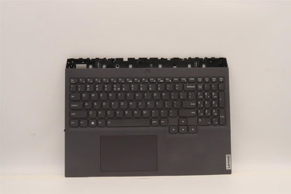 Lenovo 5 16ARH7H Palmrest Cover Touchpad Keyboard US Euro Storm Grey 5CB1H71047