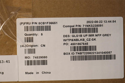Lenovo IdeaPad 1 15ADA7 Palmrest Cover Touchpad Keyboard Cloud Grey 5CB1F36651